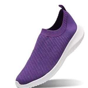 Vibrant Purple Women's Slip-On Sneakers